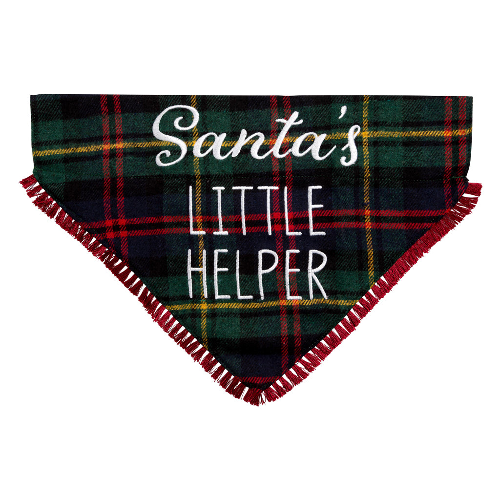 santa's little helper pet bandana (m/l)