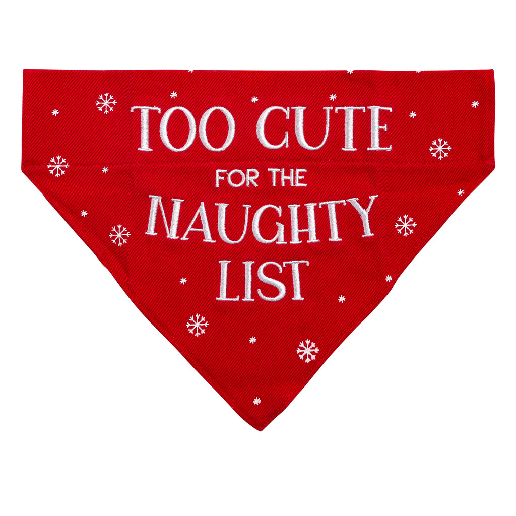 naughty list pet bandana (s/m)