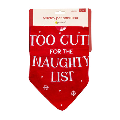 naughty list pet bandana (s/m)