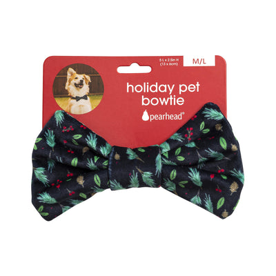 holly leaf pet bowtie (m/l)