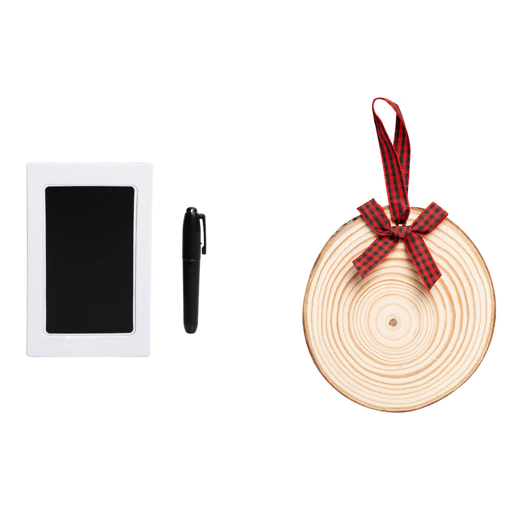 wooden pawprints ornament
