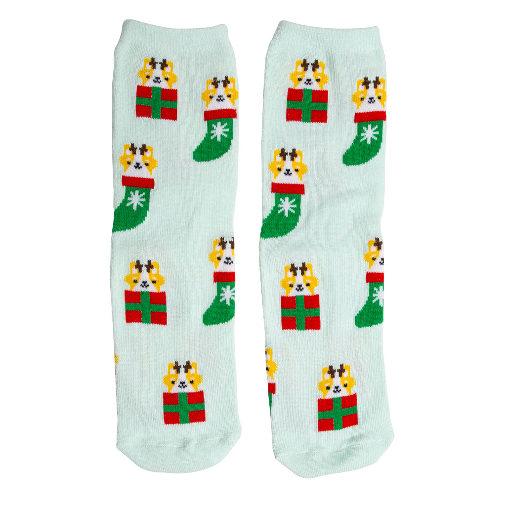 corgi holiday socks