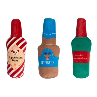 holiday spirits dog toy set