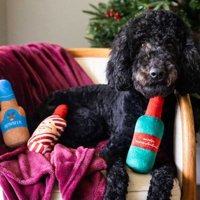 holiday spirits dog toy set