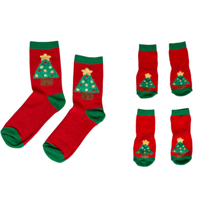 human and dog sock set