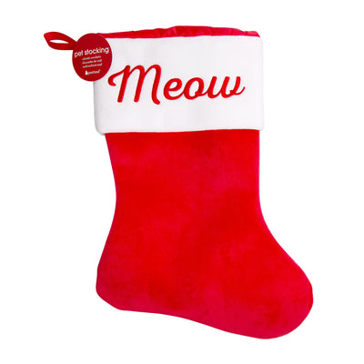 meow christmas stocking