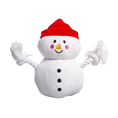 snowman dog toy