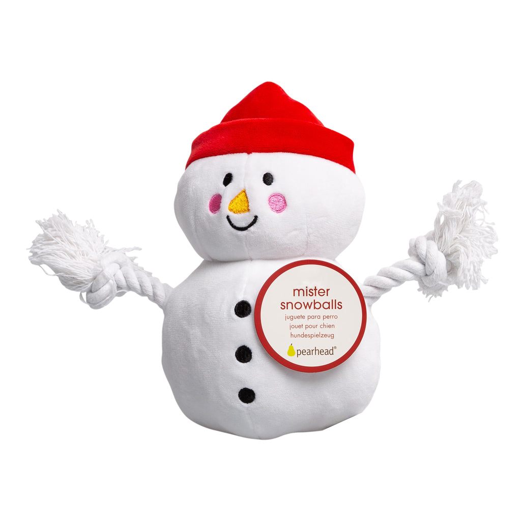 snowman dog toy