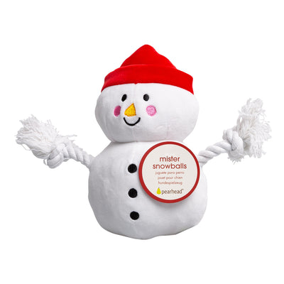 snowman dog toy