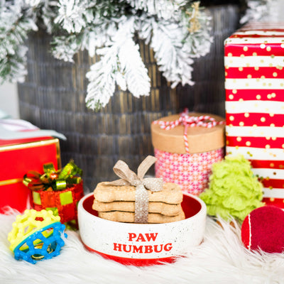 holiday dog bowl (md)
