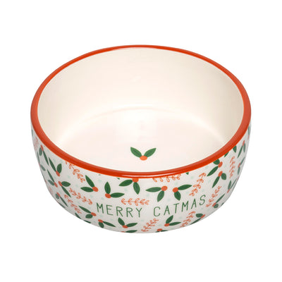 holiday cat bowl (sm)