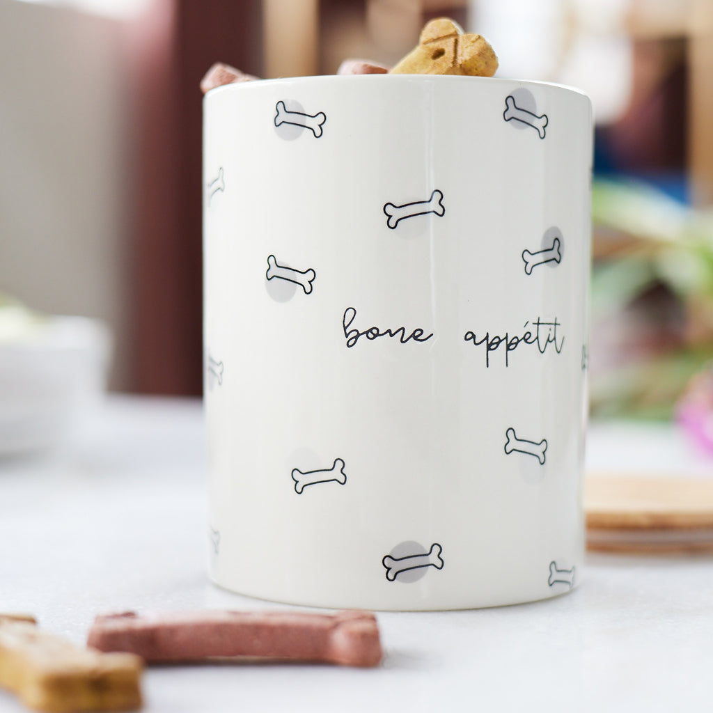 bone appétit treat jar