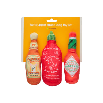 hot pupper sauce dog toy set