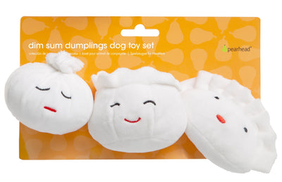 dim sum dumplings dog toy set