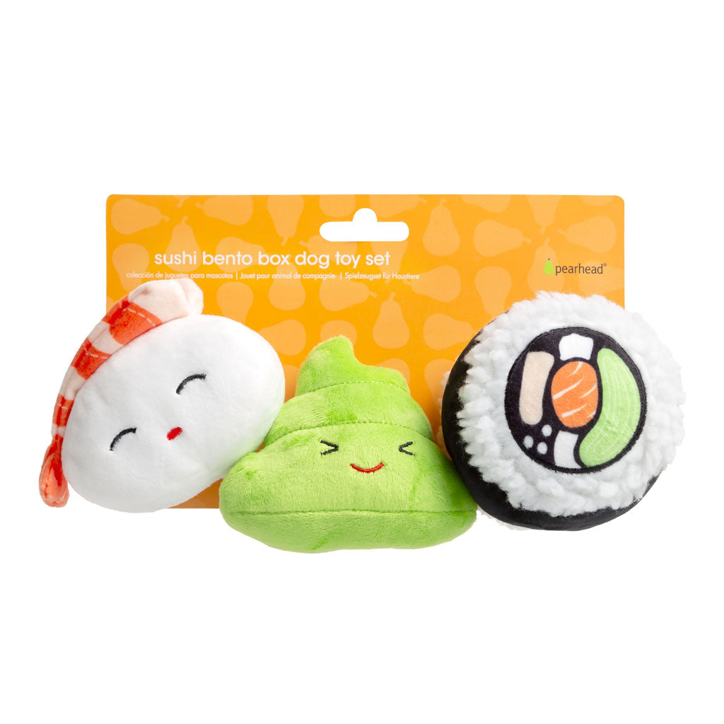 Pearhead's sushi dog toy set