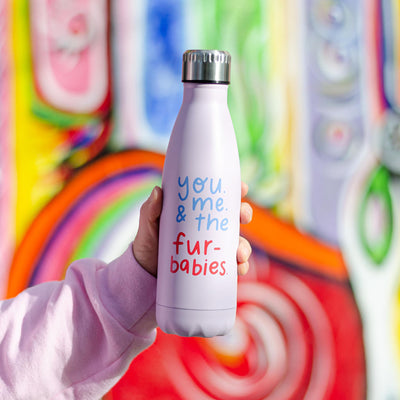 Pearhead's "you, me & the furbabies" water bottle