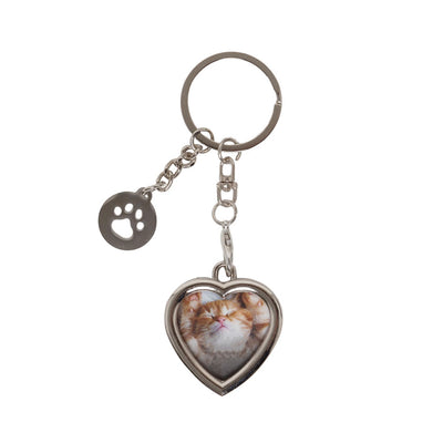 Pearhead's heart keychain with paw charm