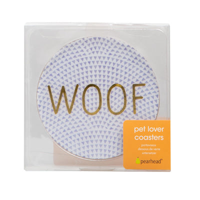 Pearhead's "Woof, Bark, Wag, Arf" coaster set