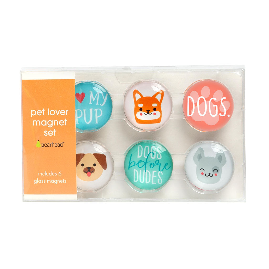 Pearhead's dog glass magnets
