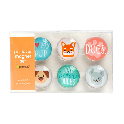 Pearhead's dog glass magnets