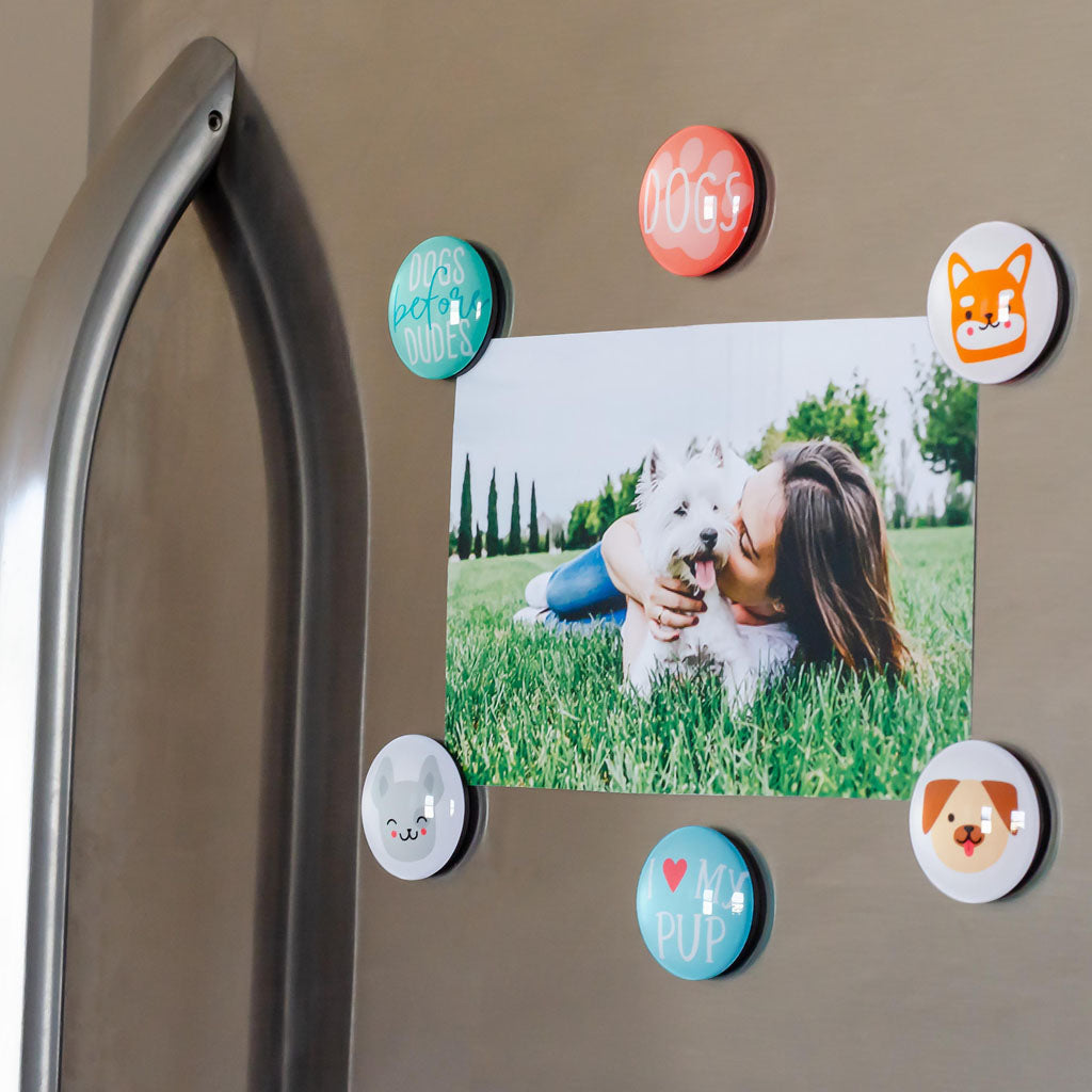 Pearhead's dog glass magnets