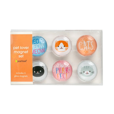Pearhead's cat glass magnets