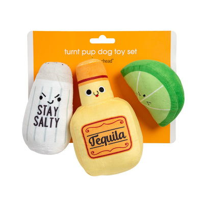 Pearhead's tequila shots dog toys