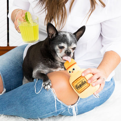 Pearhead's tequila shots dog toys