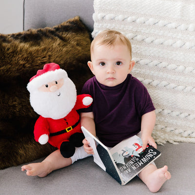 Pearhead's santa & board book set