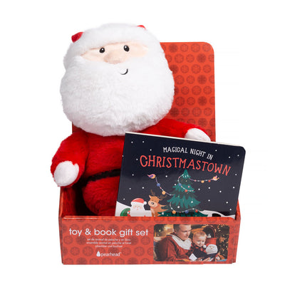 Pearhead's santa & board book set