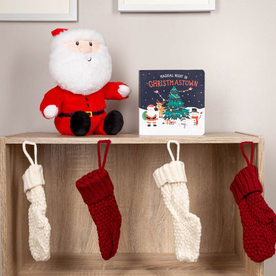 Pearhead's santa & board book set