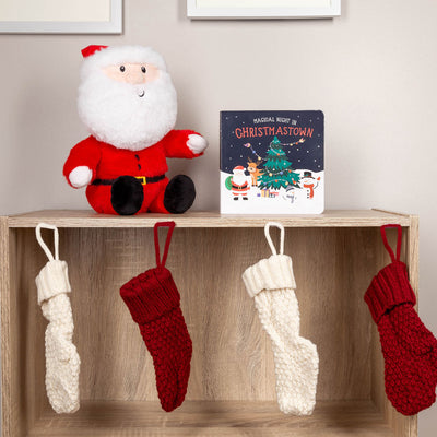 Pearhead's santa & board book set