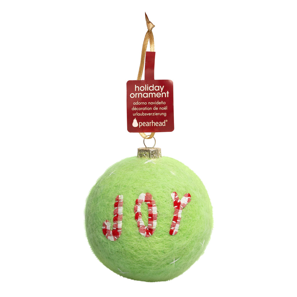 joy felt ornament