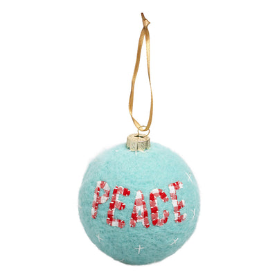 peace felt ornament