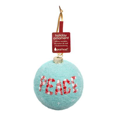peace felt ornament
