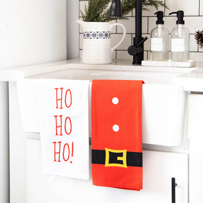 santa tea towel set