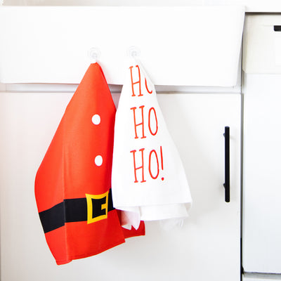 santa tea towel set