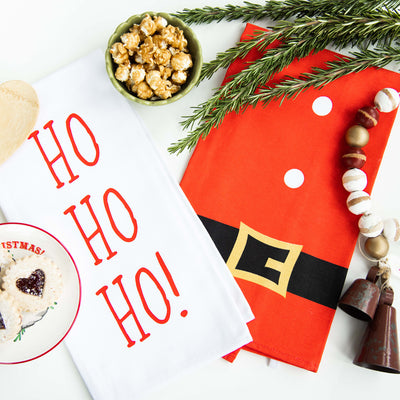 santa tea towel set