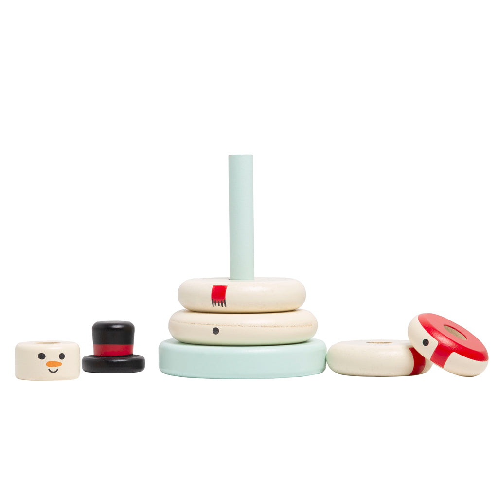 snowman stacking toy