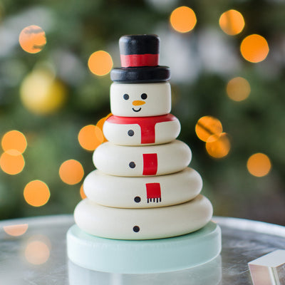 snowman stacking toy