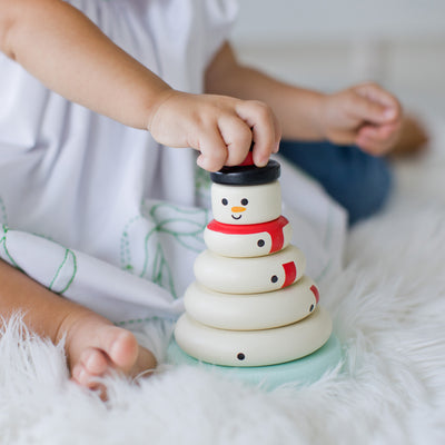 snowman stacking toy