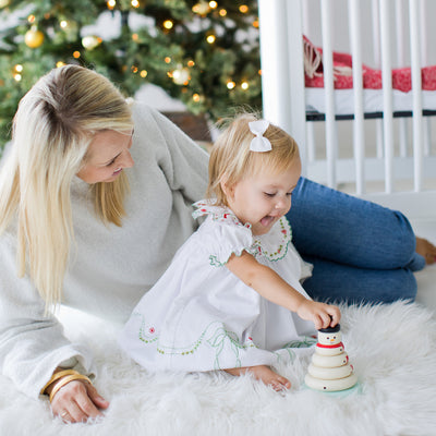 snowman stacking toy