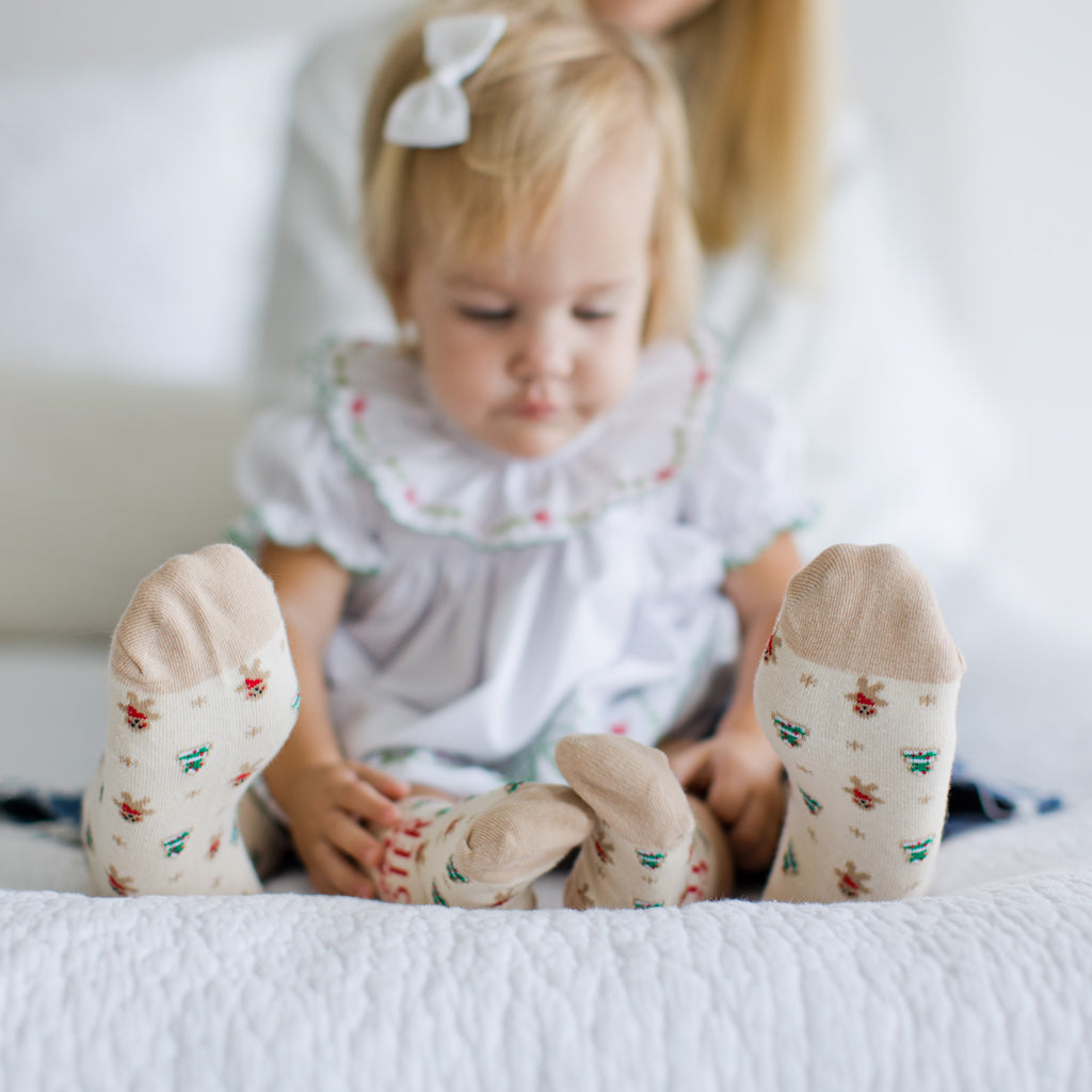 parent and baby cookie sock set