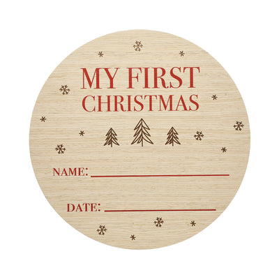 my first christmas wooden sign