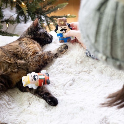 nutcracker cat toy set