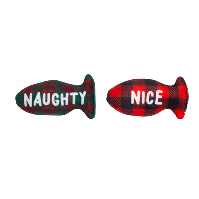 naughty or nice cat toy set