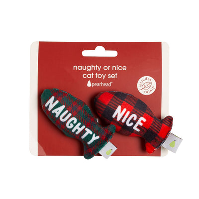 naughty or nice cat toy set