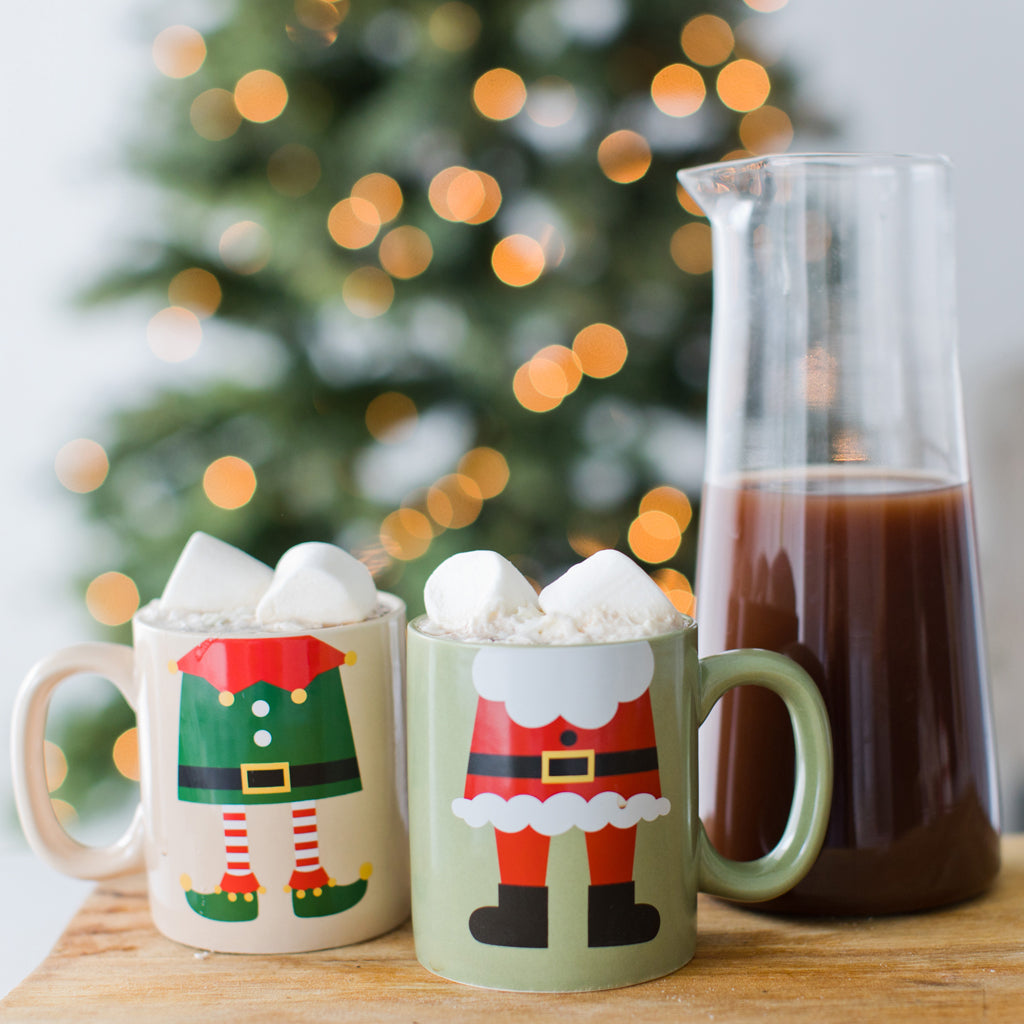 santa & elf mug set