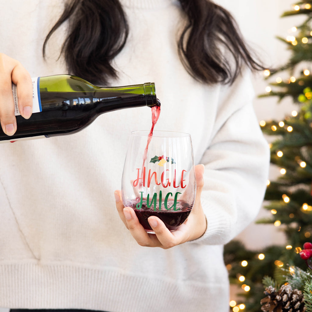 jingle juice wine glass