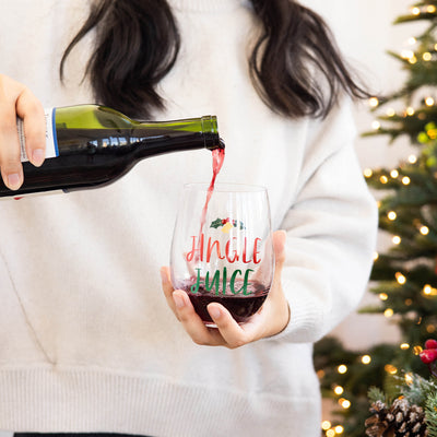 jingle juice wine glass